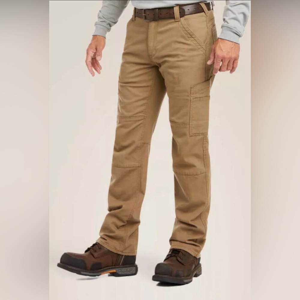 FR M5 Stretch DuraLight Canvas Stackable Straight Leg Pant 33/30 KHAKI